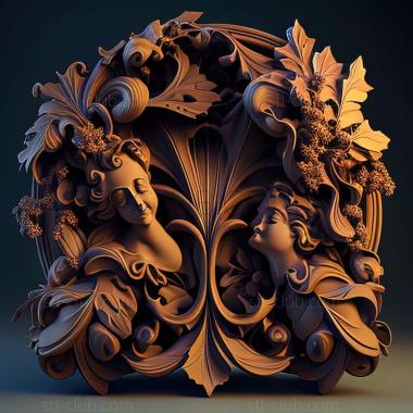 3D model Baroque (STL)